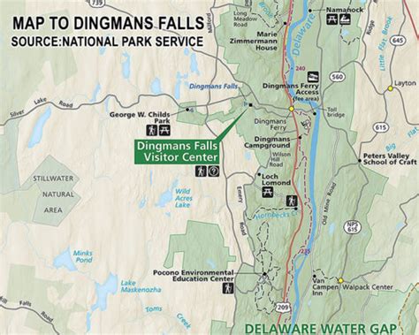 dingmans falls hours|dingmans falls map.